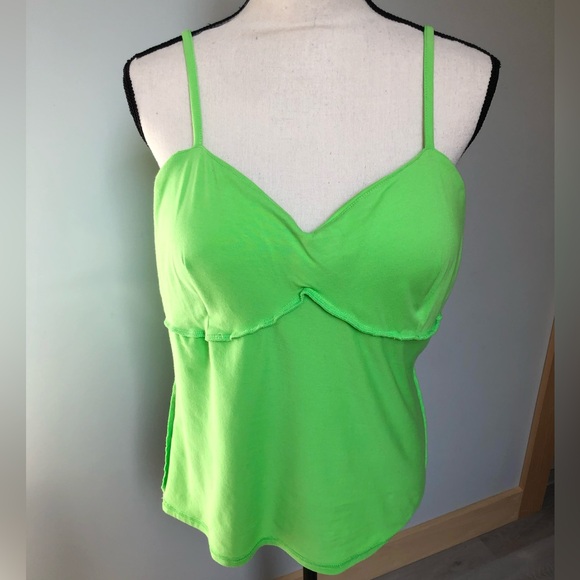 No Boundaries Lime Green Padded Tank Top Size XXL - Picture 6 of 7